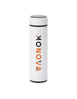 MoNova Smart Temperature Display Bottle 500ml – Stainless Steel Vacuum Insulated Water Bottle with LED Touch Screen, Tea Infuser, Leakproof Travel Mug for Coffee & Tea